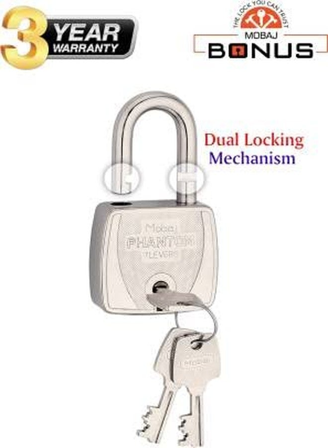 Mobaj® Phantom 50mm with Long Shackle (Size-50mm L.S.) (Colour-Silver) - Image 3